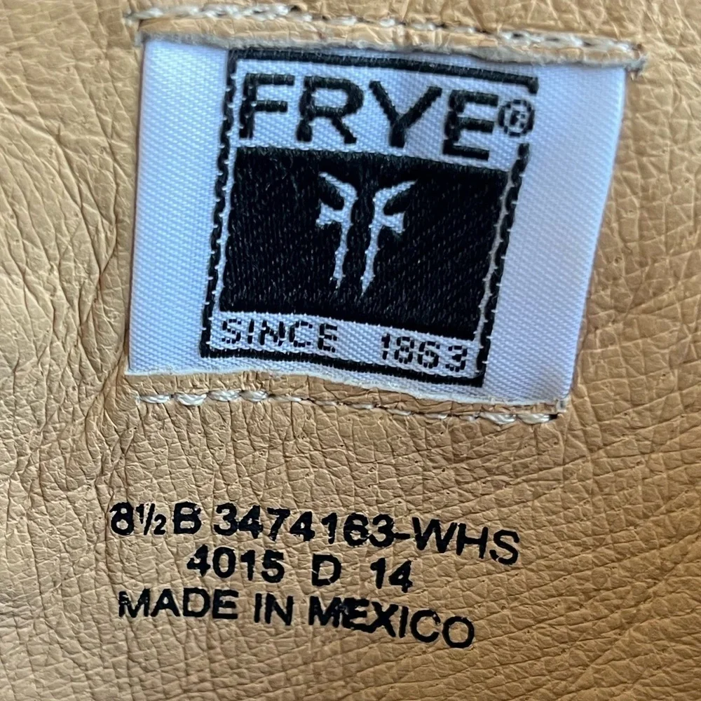 Frye Molly Gore Brown Tall Elastic Panel Riding Boots size 8.5B